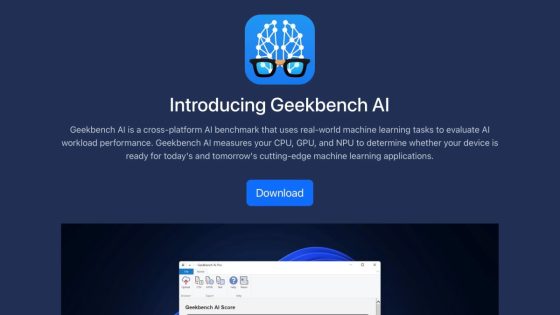 Geekbench kini miliki Benchmark AI